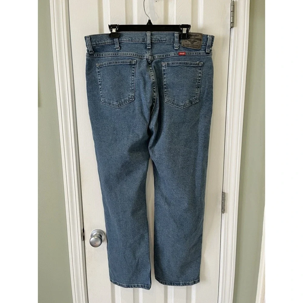 NWT Wrangler 5 Star Heritage Men 36x30‎ Relaxed Fit Stretch Jeans Premium Denim